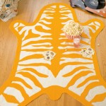 No-Sew Faux Zebra Rug