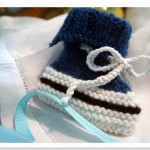 Knitted "Converse" Booties