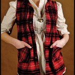 Vest Made from Repurposed Flannel Shirt